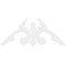 Ekena Millwork Pitch Milton Architectural Grade PVC Gable Pediment, 48"W x 24"H x 1"P (12/12) GPP048X024X100MIL - alternate 5